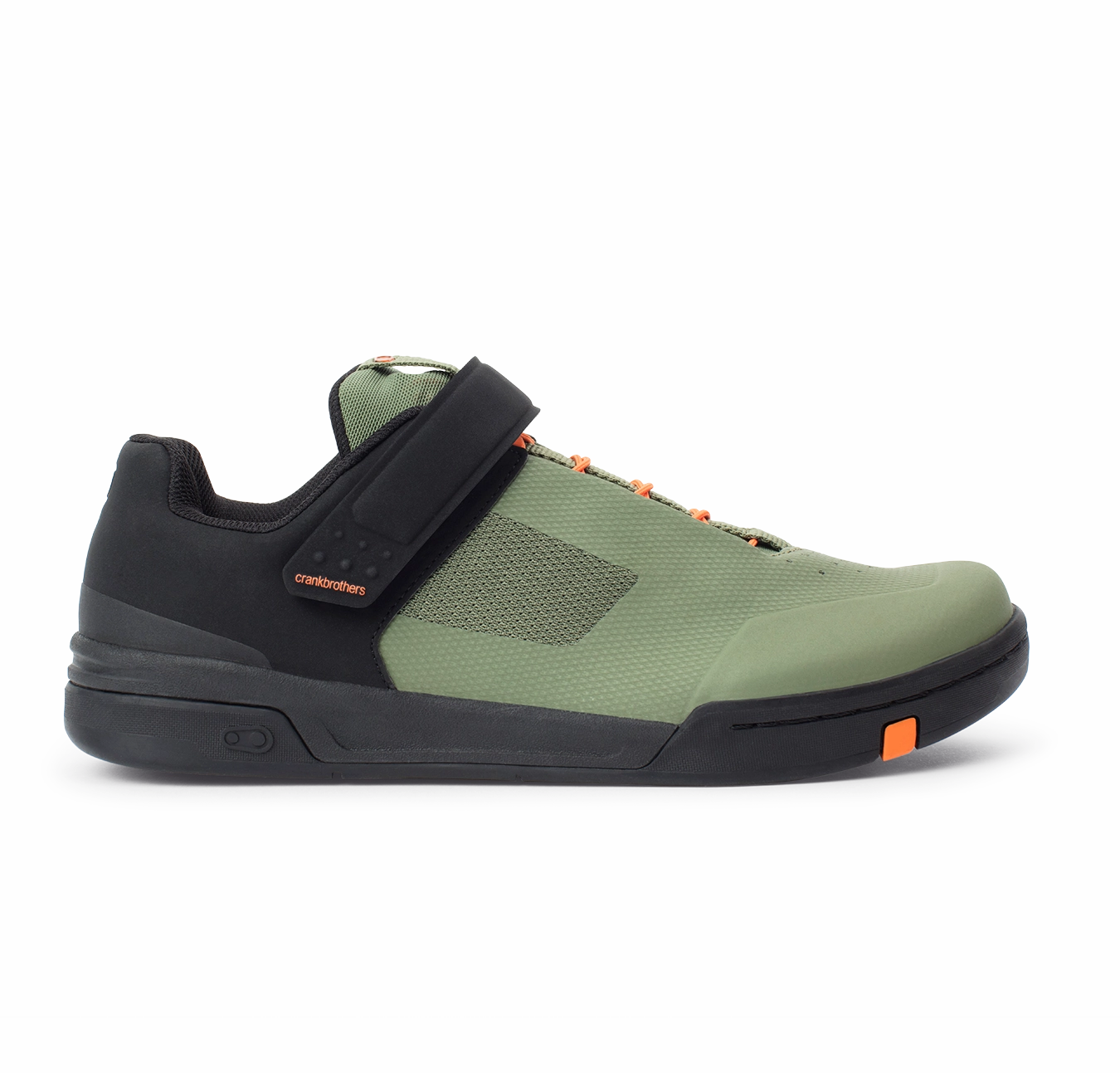 Stamp Speed Lace Flat Shoes - Green/Orange