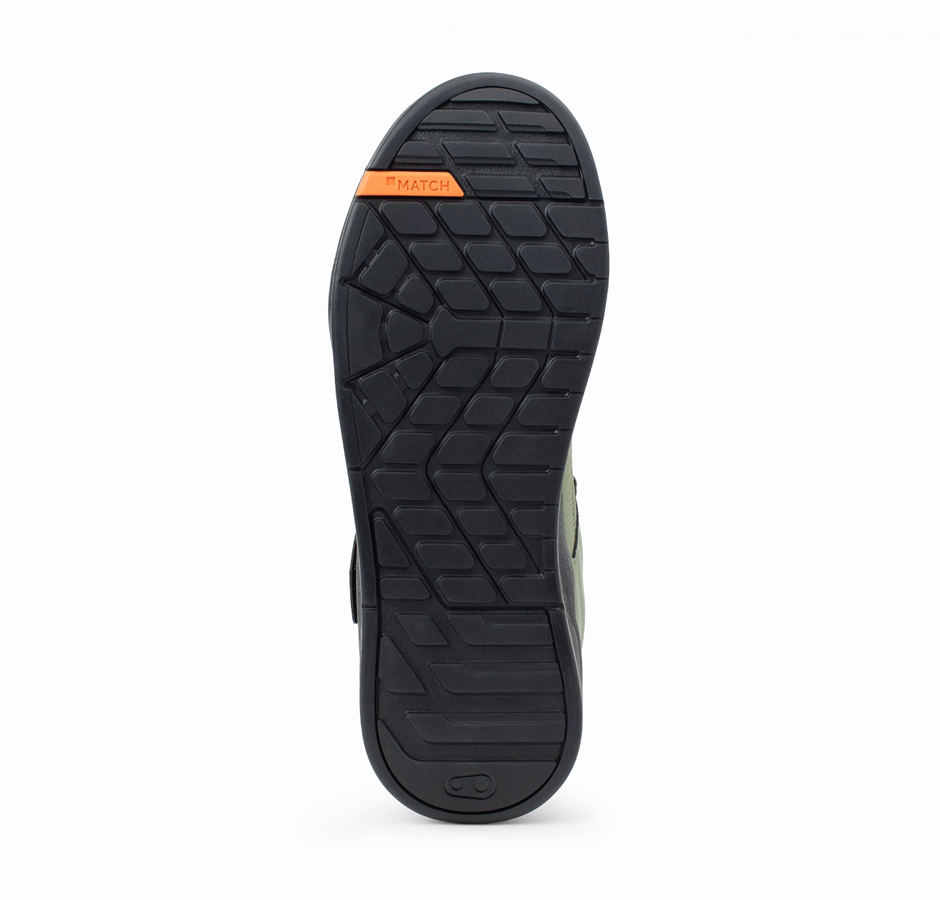 Stamp Speed Lace Flat Shoes - Green/Orange