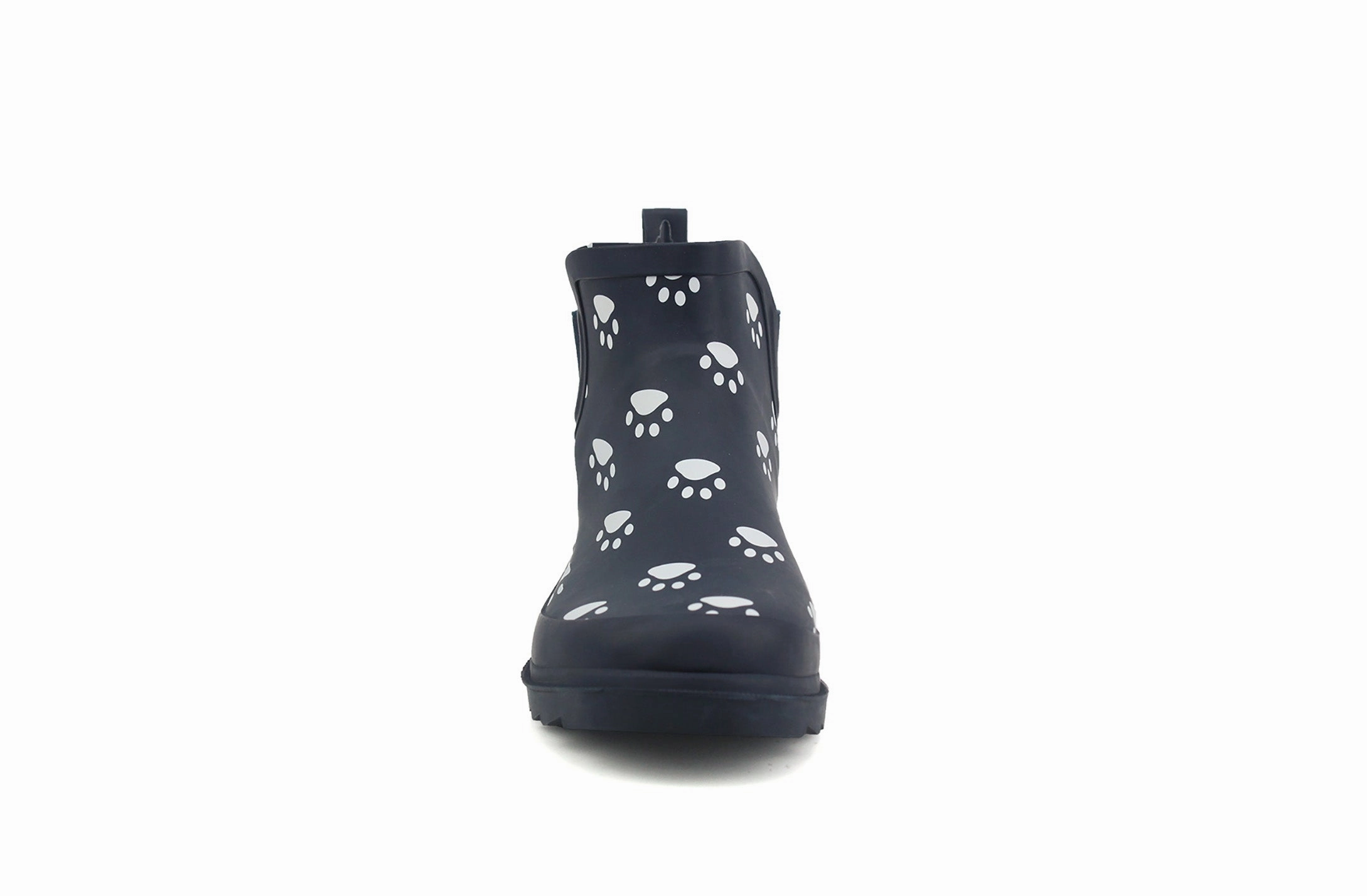 Dress With Combat Boots Womens Ladies Navy Animal Paw Print Short Welly Shoes Wellington Wellies Ankle Boots