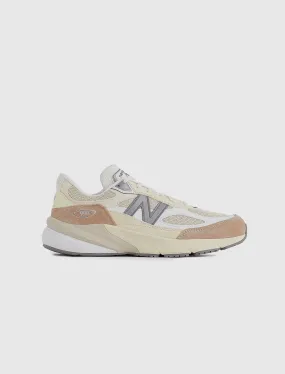 New Balance Metallic Womens 990 V6 MADE IN USA "CREAM/WHITE"