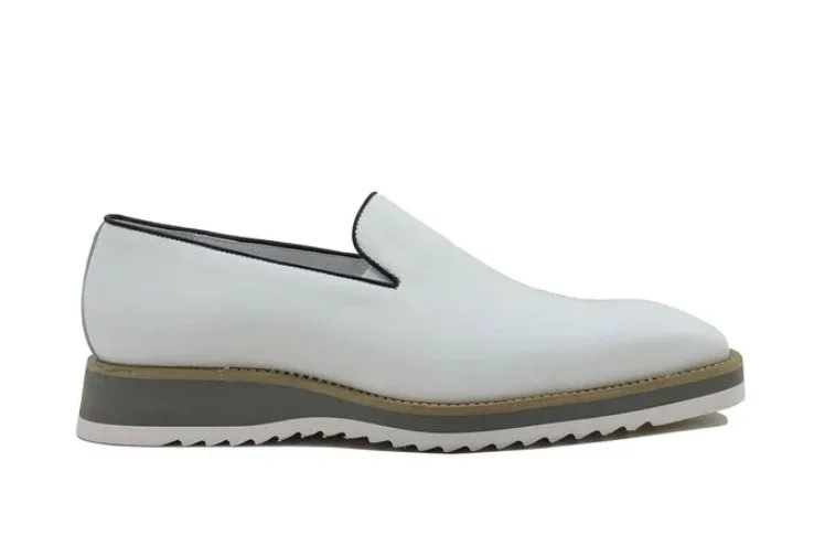 Style: 515-03-White Cute Womens Slip On Shoes