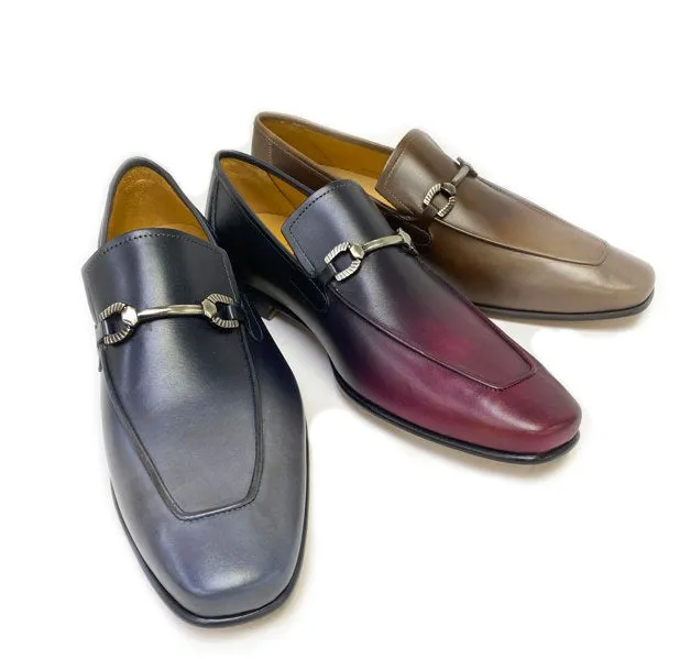 Style: Brunello-Grey/Black High Arch Slip On Shoes