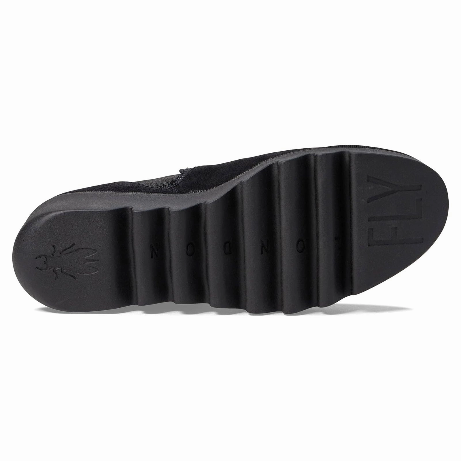 Fly London BYNE349FLY Suede Women's Slip On Black Boots 2976 Chelsea Boots