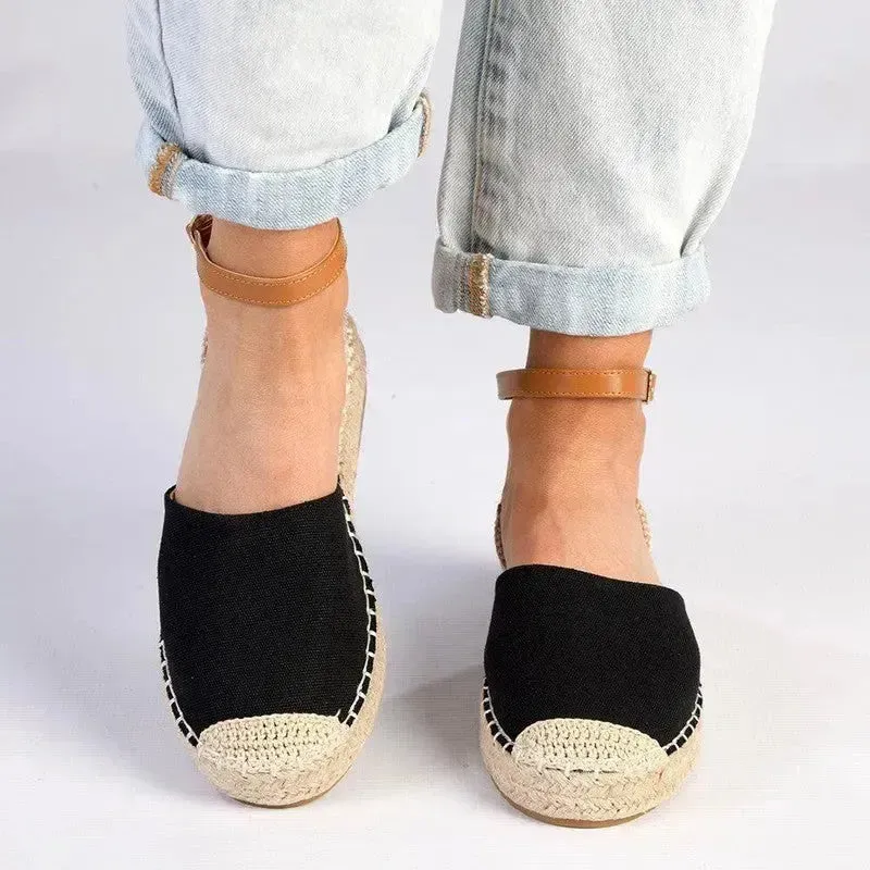 Madison Charlie Closed Espadrille Flats - Black/Nude/Tan Margiela Espadrilles