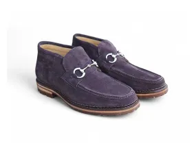 Suede Ankle Boot with Horsebit Horsebit Driving Loafers