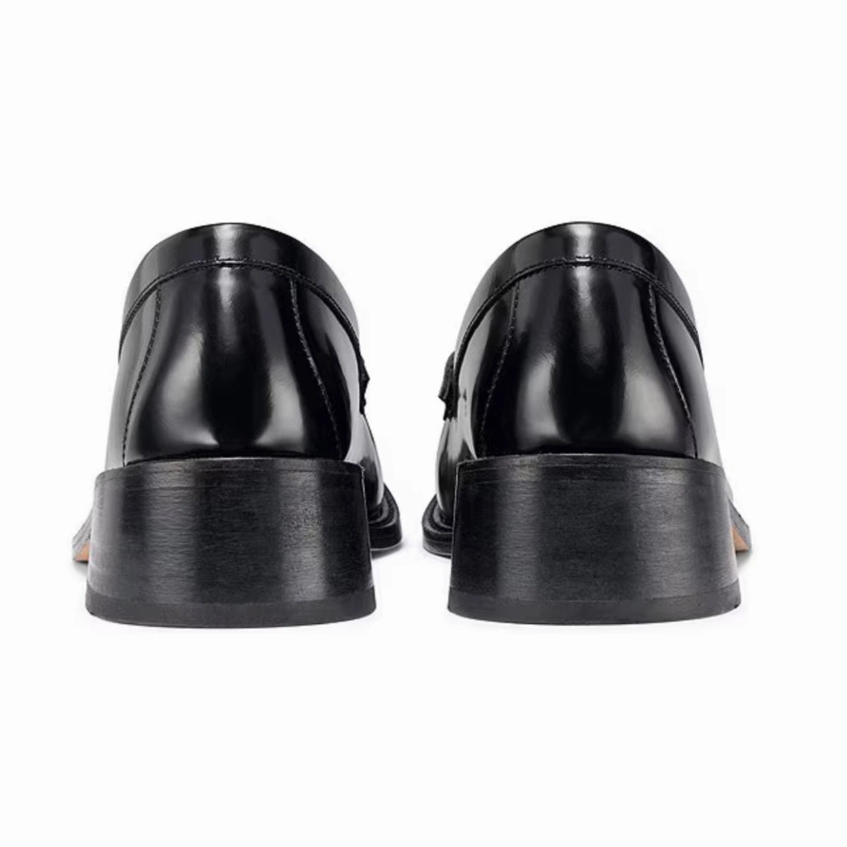 Silver Loafers Metallic G.H. Bass Women's Whitney Heel Loafer Black Leather