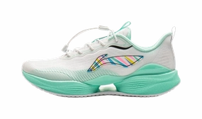 Fuelcell Rebel Running Shoes LINING YOUNG Running Rebound And Breathable Low Top Kids' Running Shoes White Green Teenagers
