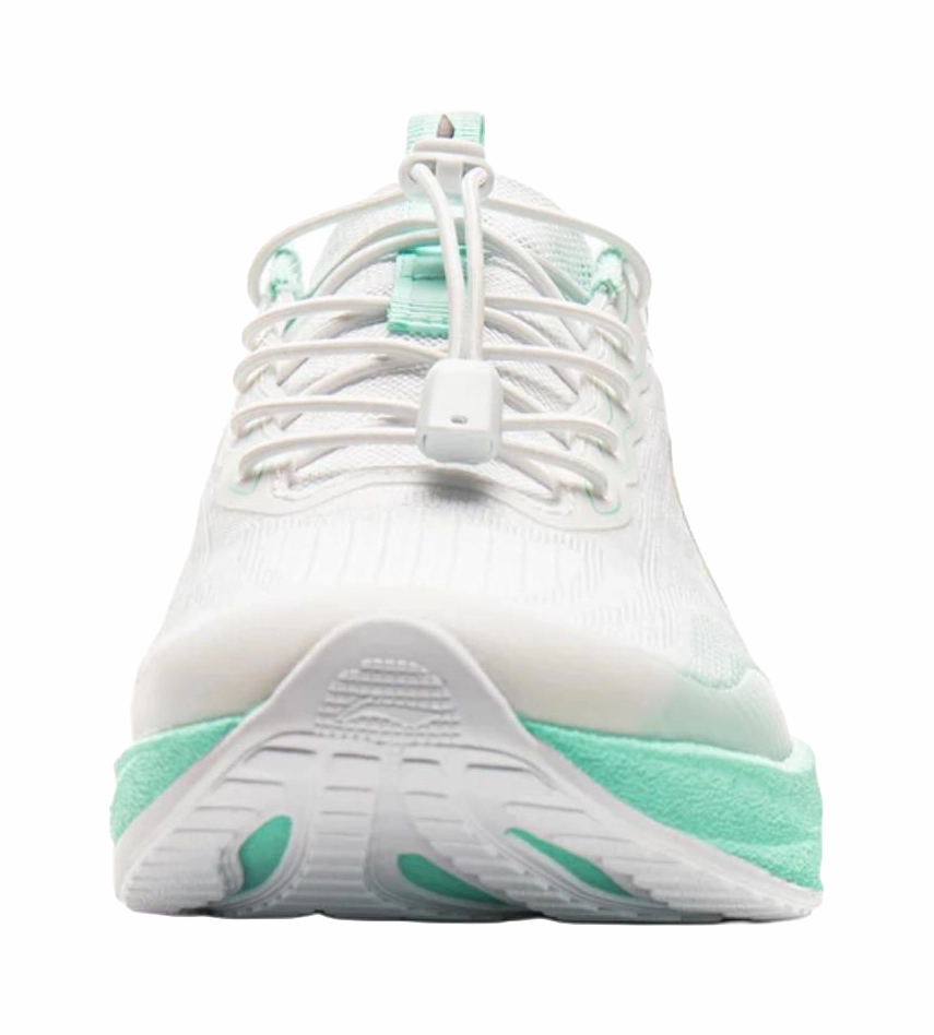 LINING YOUNG Running Rebound And Breathable Low Top Kids' Running Shoes White Green Teenagers Running Shoes As Walking Shoes