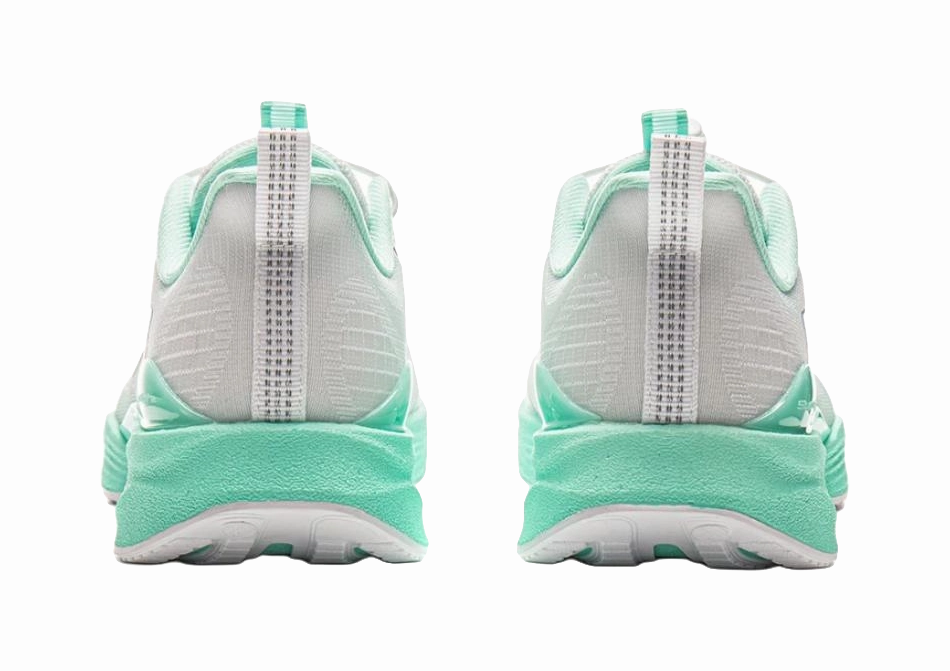 LINING YOUNG Running Rebound And Breathable Low Top Kids' Running Shoes White Green Teenagers Eco Friendly Running Shoes