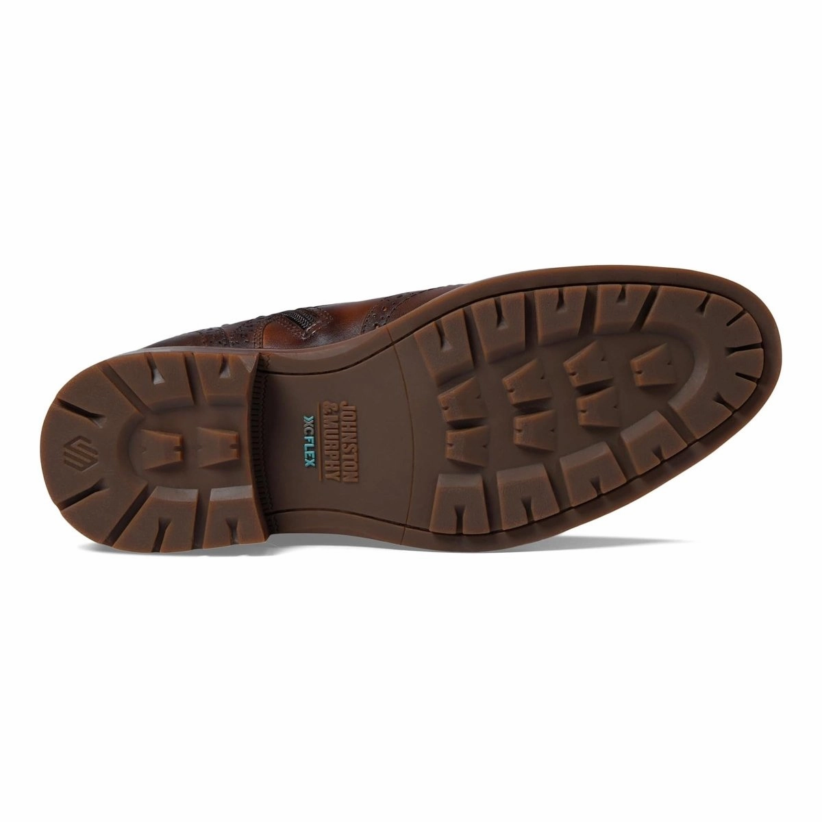 Johnston & Murphy Men's XC Flex Connelly Wingtip Boot Tan Crazy Horse Oxfords