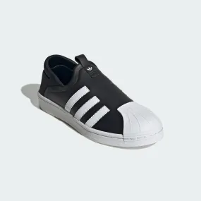 Adidas Road Cycling Shoes SUPERSTAR SLIP-ON SHOES - Core Black / Ftwr White / Ftwr White
