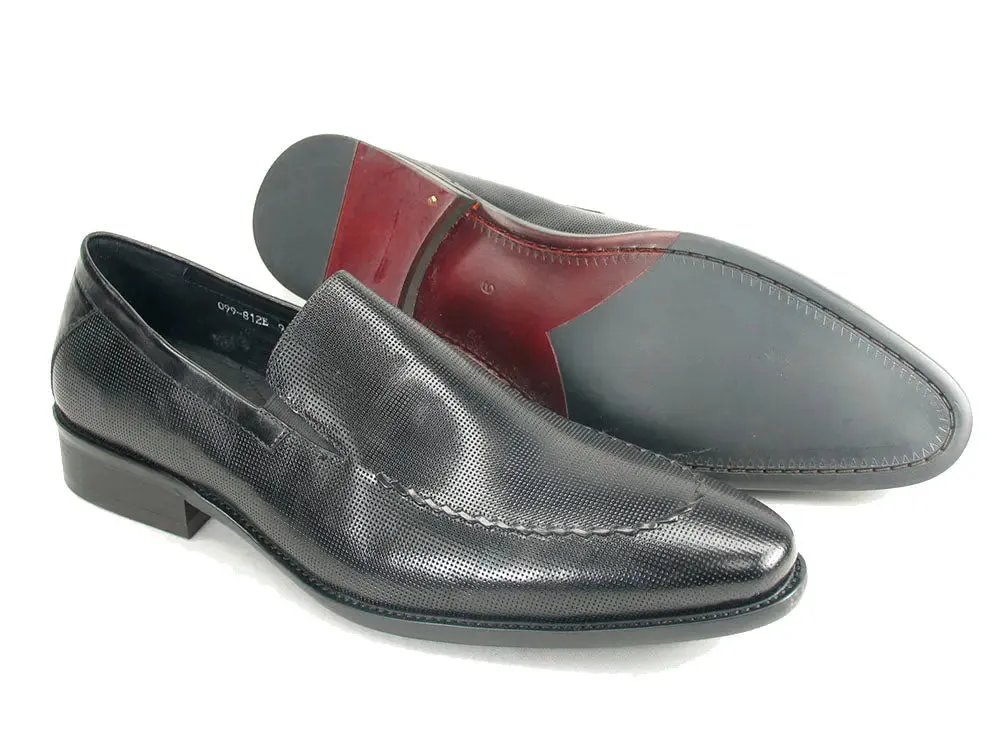 Heren Loafers Textured Leather Loafer