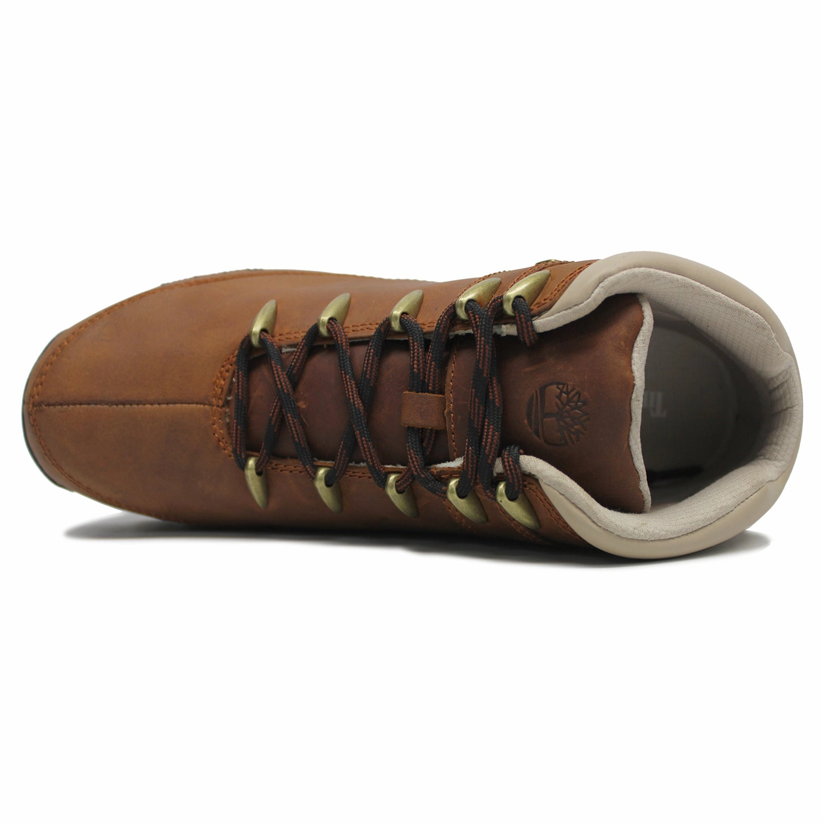 Timberland Euro Sprint Mid Hiker Leather Textile Men's Lace Up Medium Brown Boots Rugged Exposure Hiking Boots