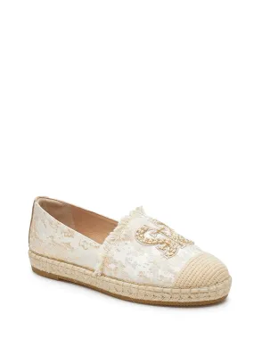 Gucci Aitana Espadrille Wedge Sandals Elegant Embroidered Lace Espadrilles