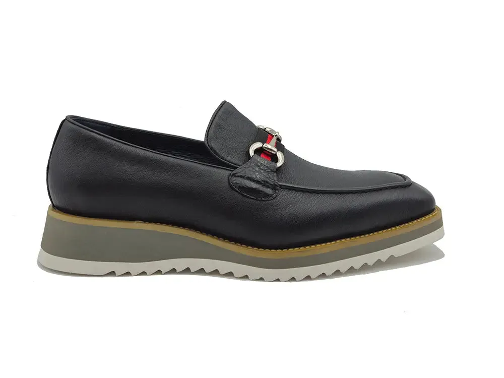 Calfskin Slip-On Horsebit Loafer Office Loafers
