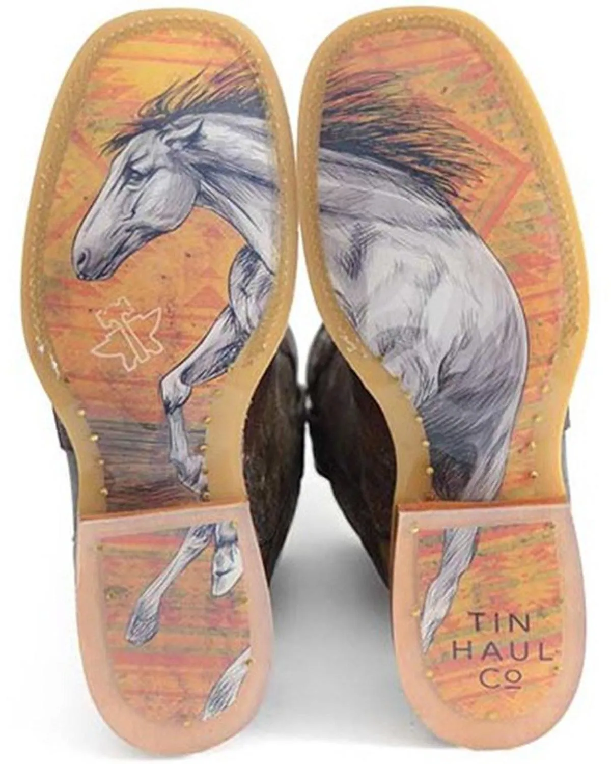 Tin Haul Women's Tribe Vibes Western Boot Broad Square Toe - 14-021-0007-1483 Stacey Adams Dress Shoes