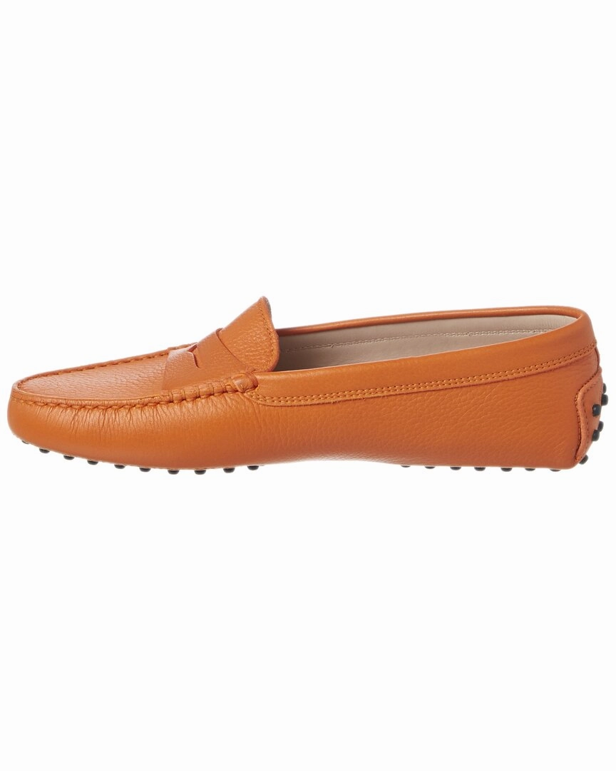 TOD??s Gommino Leather Driving Loafer Lug Sole Platform Loafers