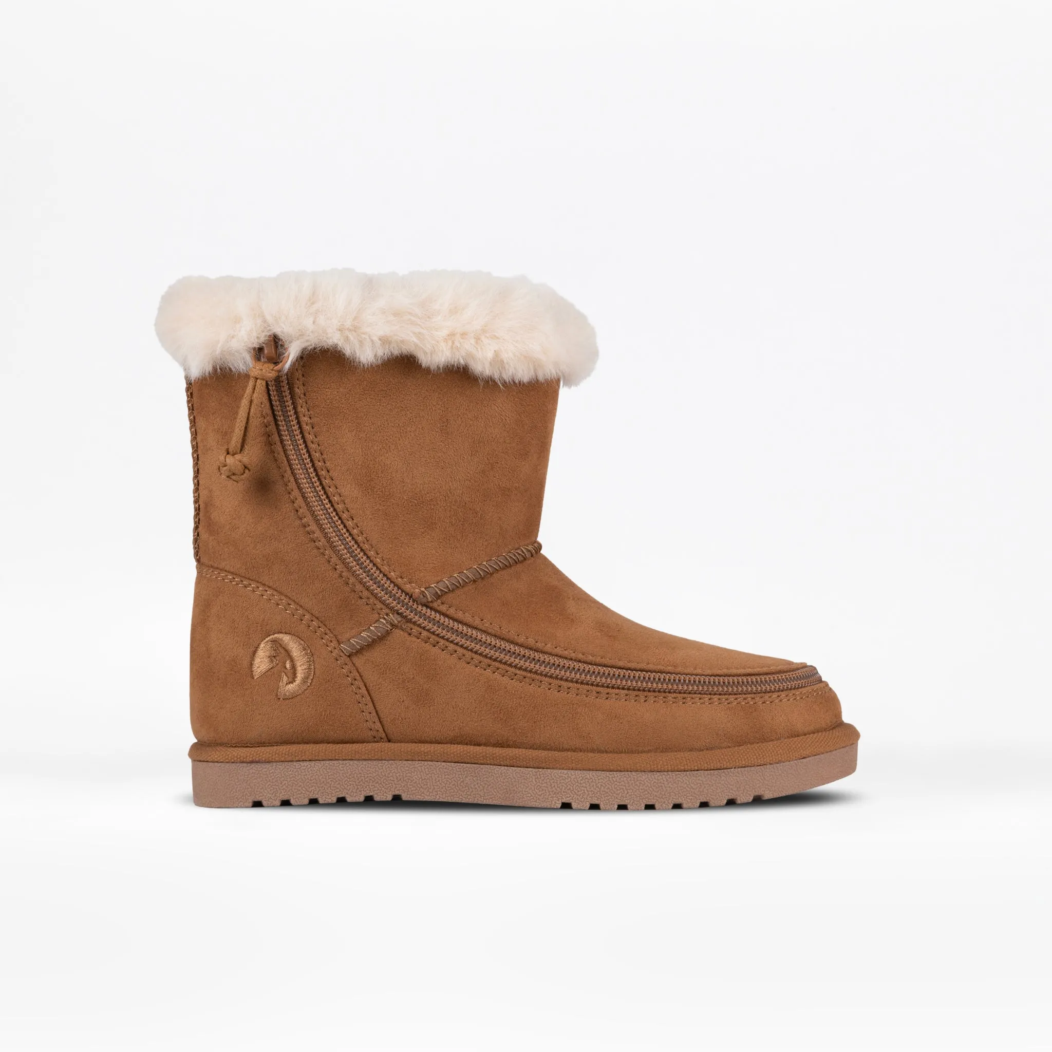 Square Toe Lace Up Boots Toddlers - Chestnut BILLY Cozy II