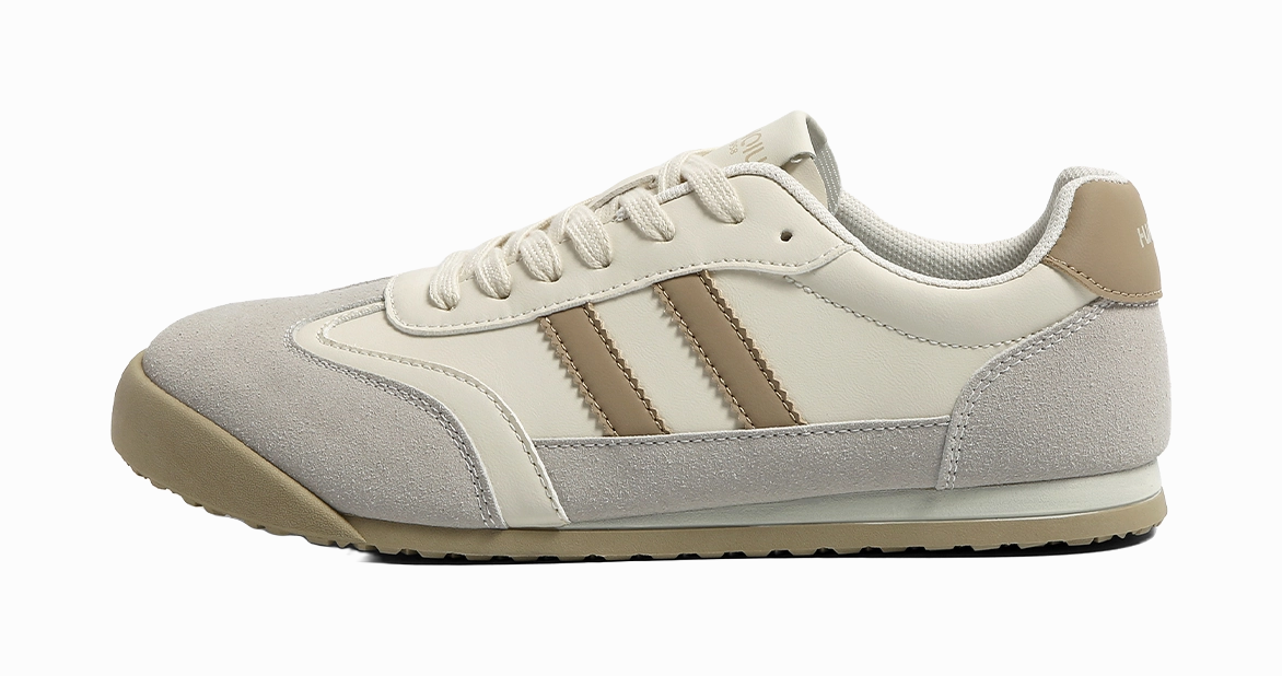 Perforated Flats Shoes HUANQIU Slip Resistant Cushioning Abrasion Resistant Breathable Low top Skateboard Shoes Men's