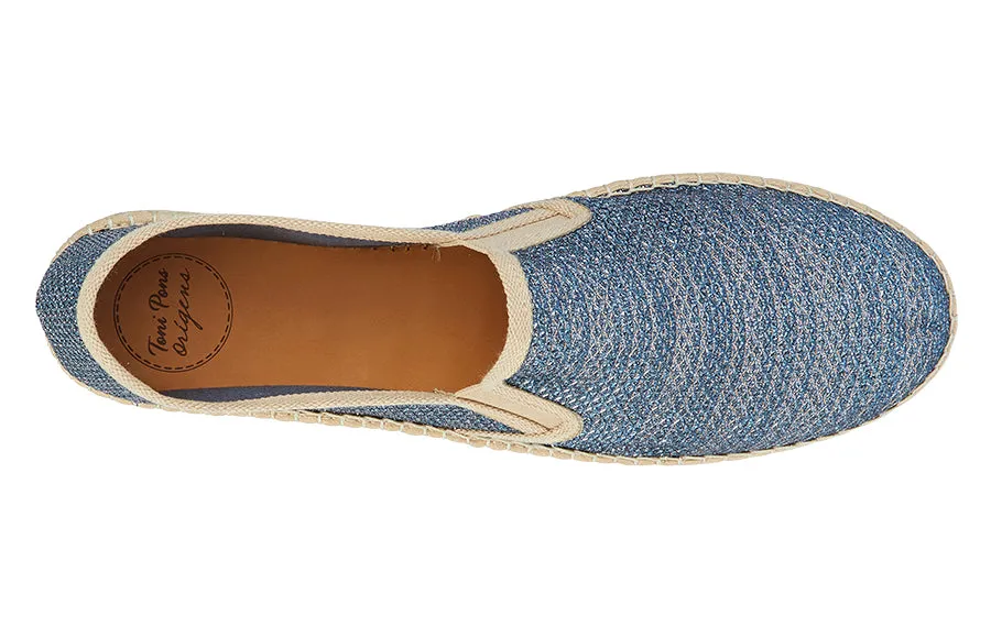 Tp Firework Navy Jacquard Espadrille