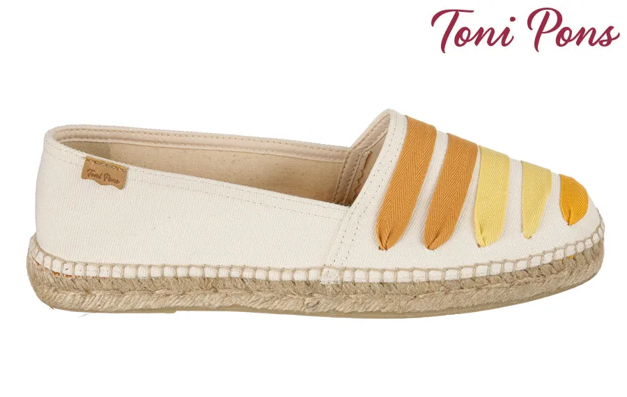 Buckle Espadrille Wedge Sandals Tp Laces Yellow