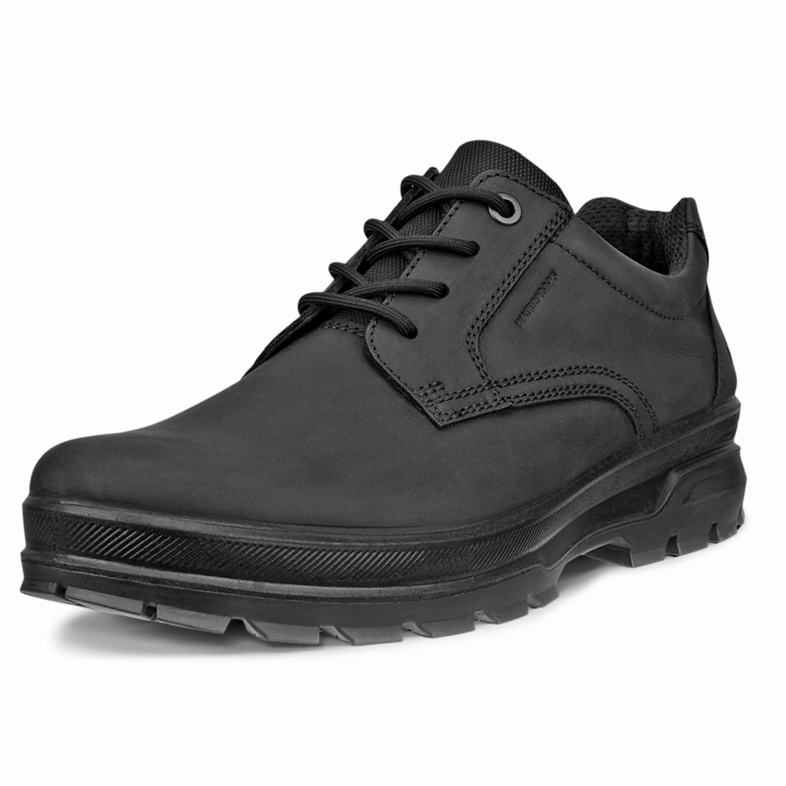 Woden Hiking Boots ECCO Mens Rugged Track Plain Toe Waterproof Walking Shoes