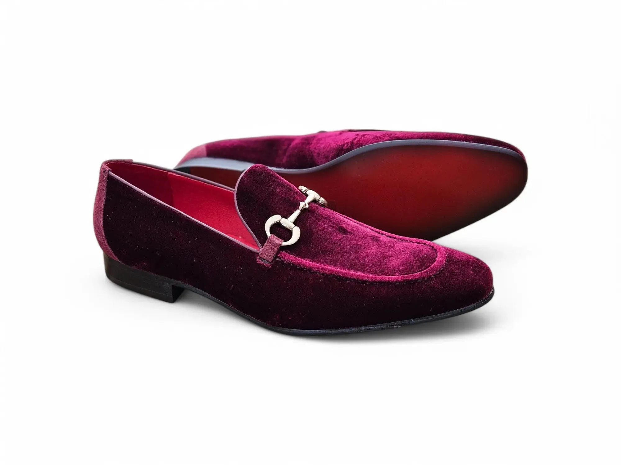 Velvet Buckle Loafer Loafers Block