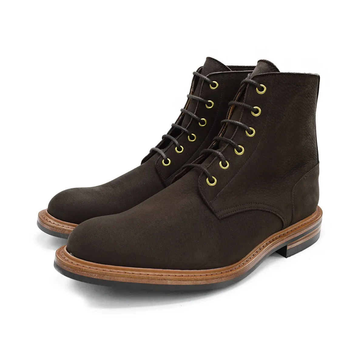 Derby Shoes Dupe Trickers Bernwood - Dark Brown Hydro Nubuck