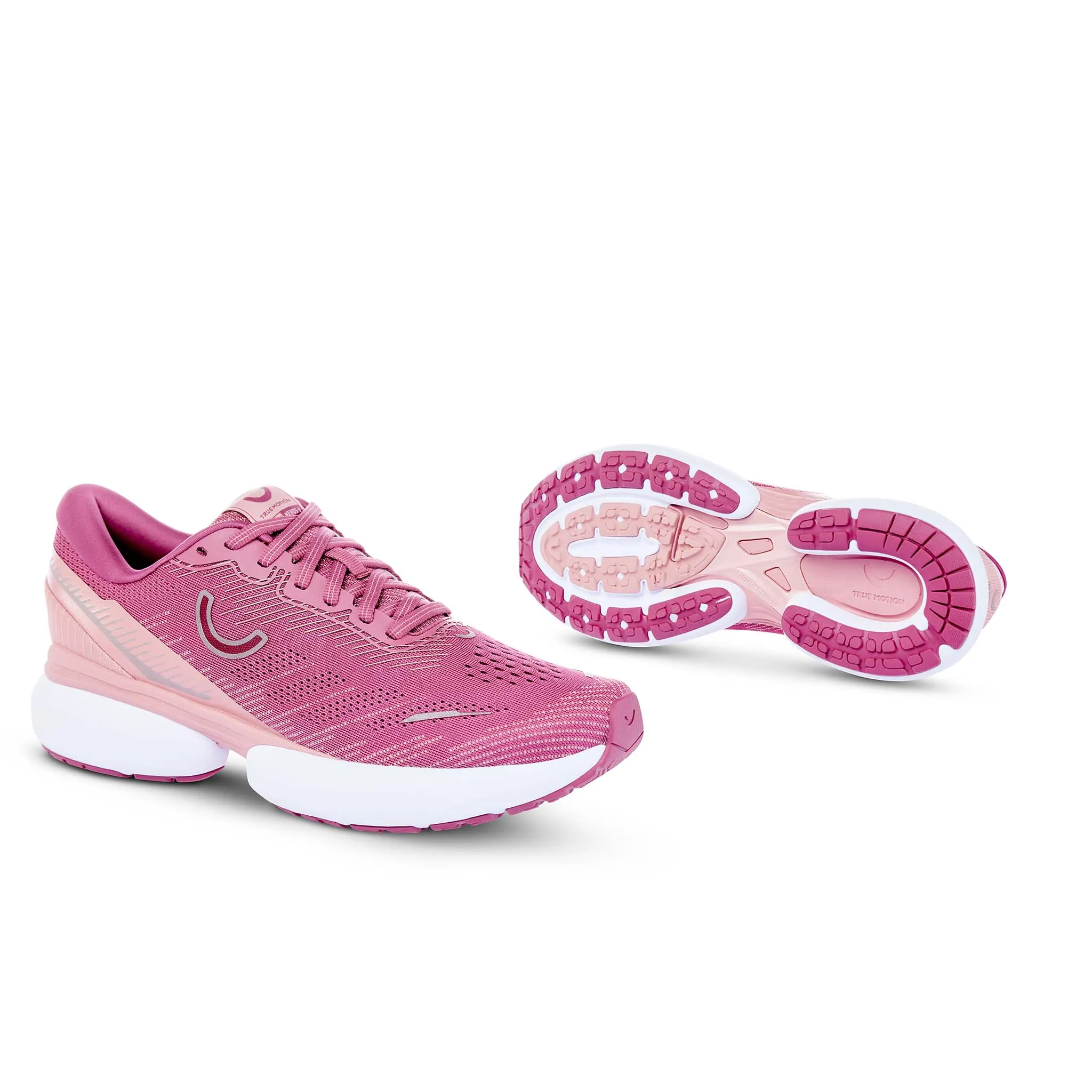 True Motion | Women's U-Tech Nevos 3 Running Shoes - Dry Rose Road Running Shoes