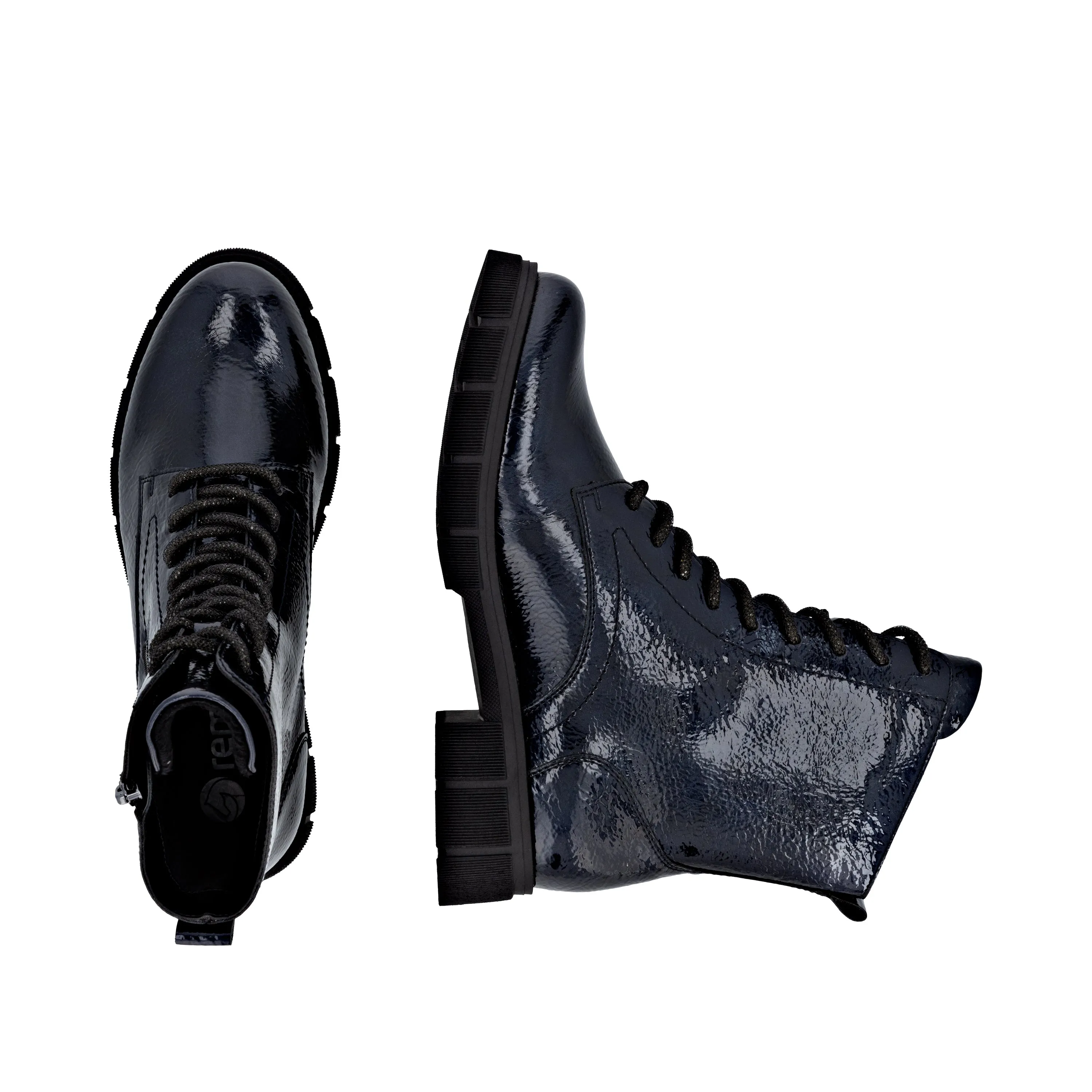 Western Boots Square Toe Remonte Womens Boot D2S72-14 Midnight Blue