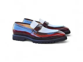 Princetown Loafers Two Tone Patent Leather Penny Loafer
