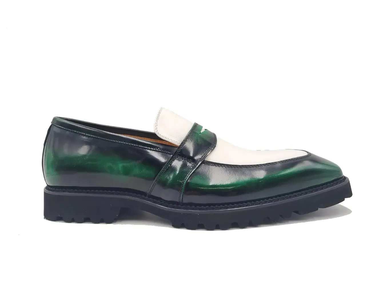 Jcpenney Loafers Two Tone Patent Leather Penny Loafer