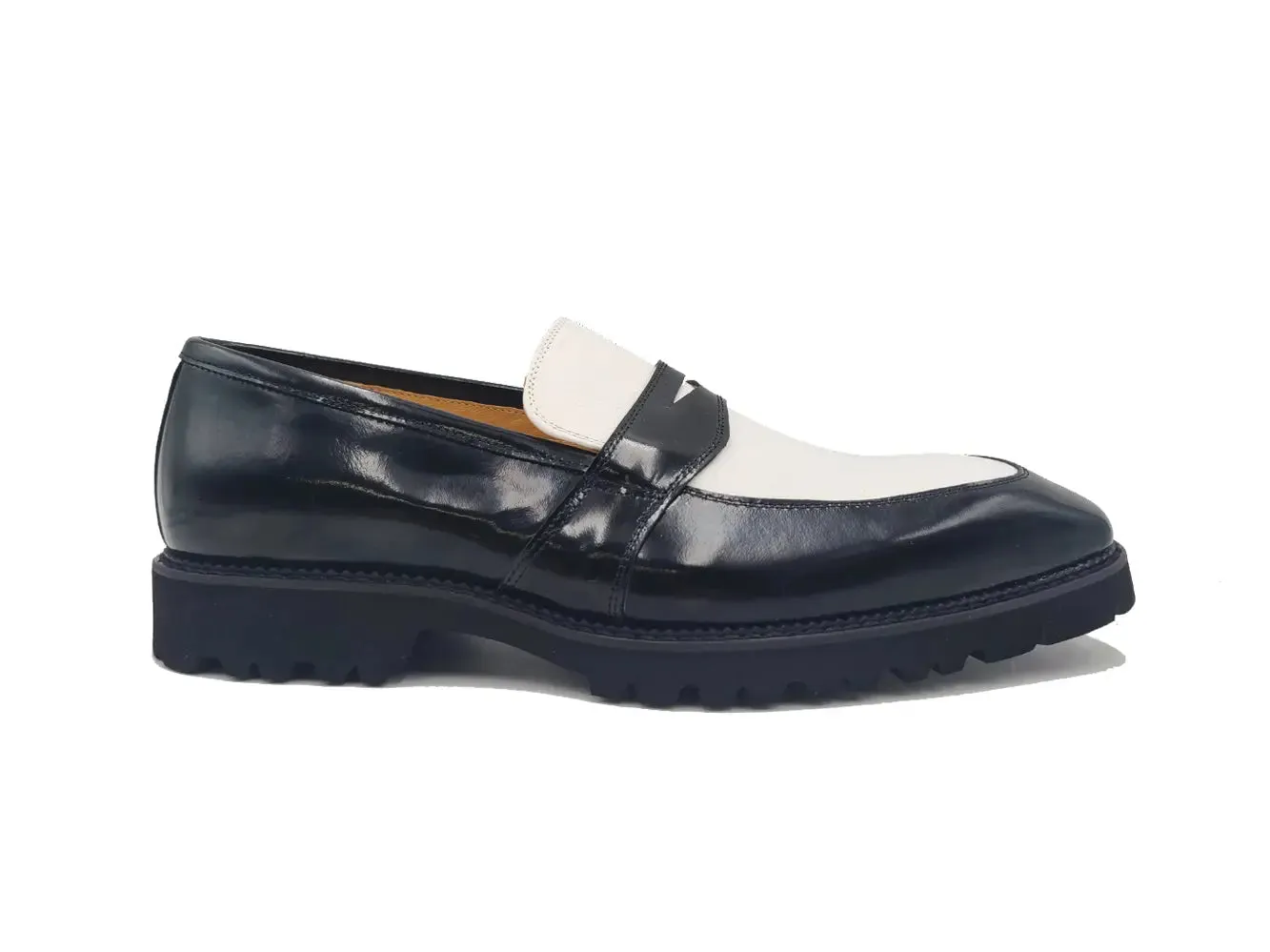 Twisted X Loafers Two Tone Patent Leather Penny Loafer