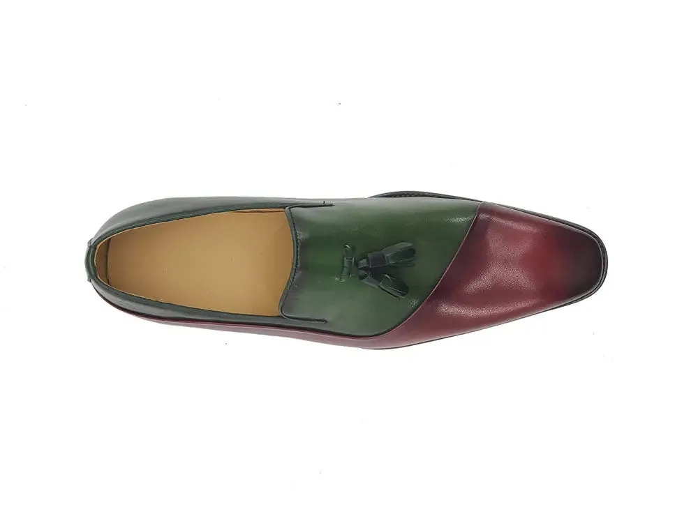 Two Tone Tassel Loafer Loafers With Leopard Print