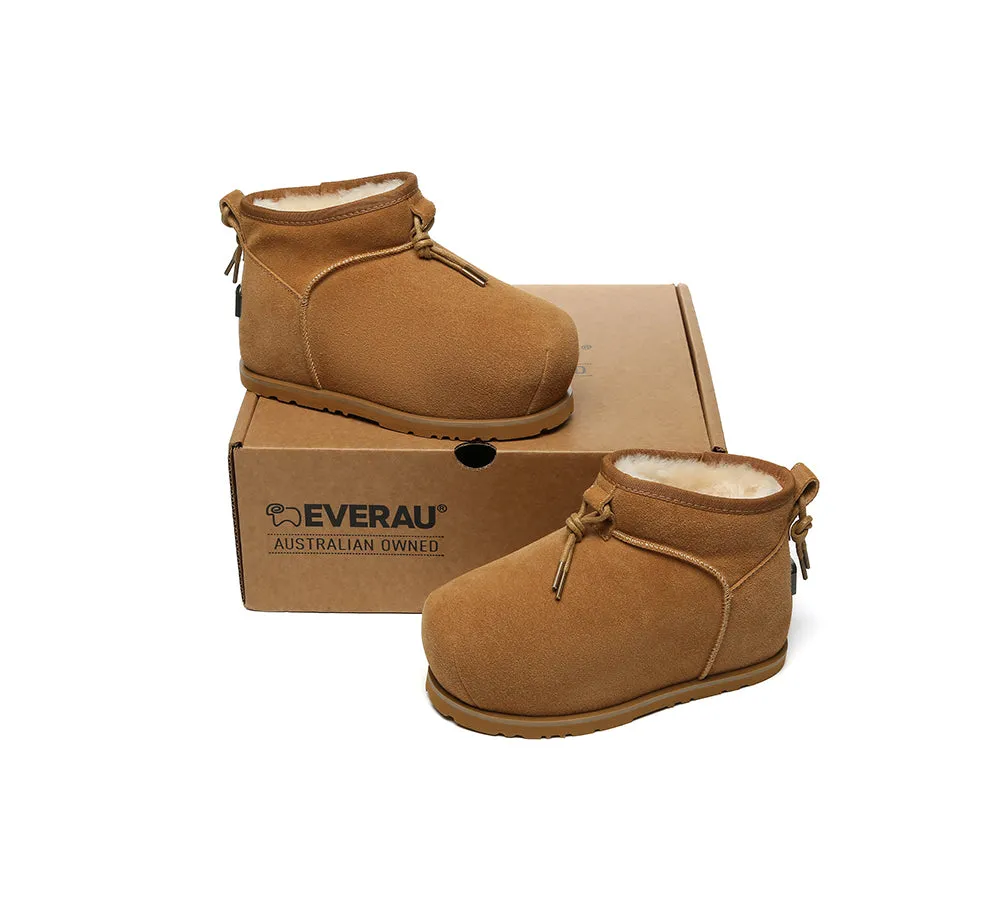 UGG Boots Women Sheepskin Wool Mini Ankle Euro Loaf Palmer Cowhide Cowboy Boots