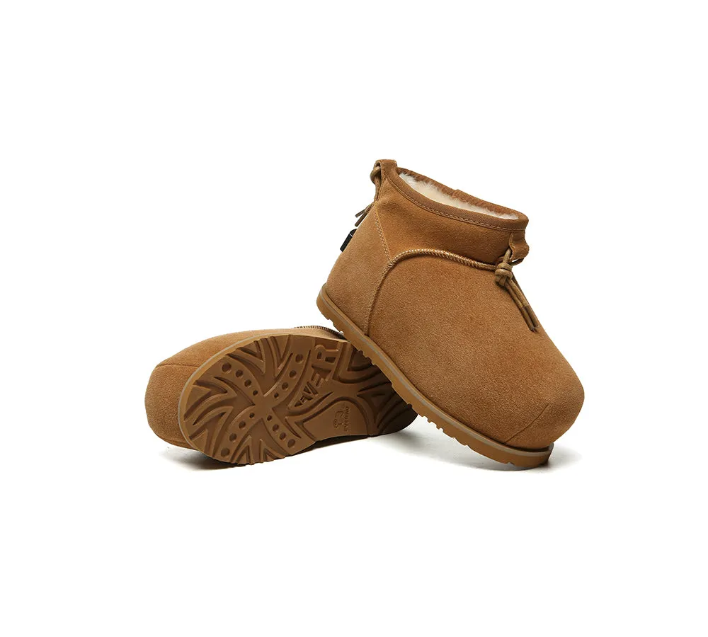 UGG Boots Women Sheepskin Wool Mini Ankle Euro Loaf Palmer Skate Boots