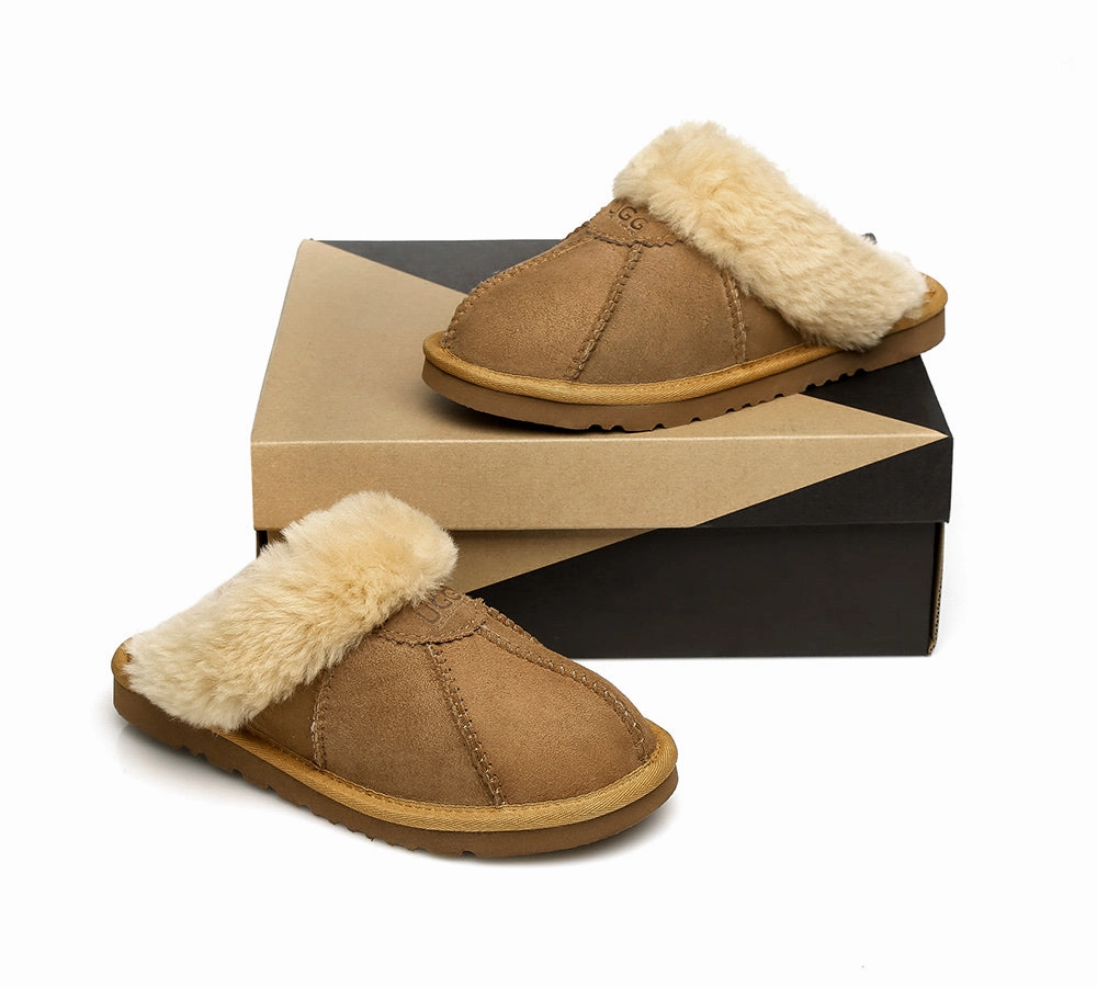 UGG Slippers Double Faced Sheepskin Wool Nonslip Slippers Robert Spiderman Slippers