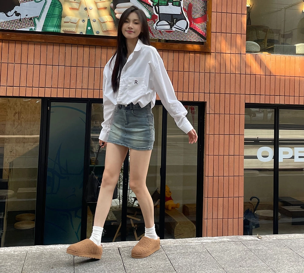 UGG Slippers Sheepskin Wool Plush Ankle Booties Teddycozy Bulldog Animal Slippers