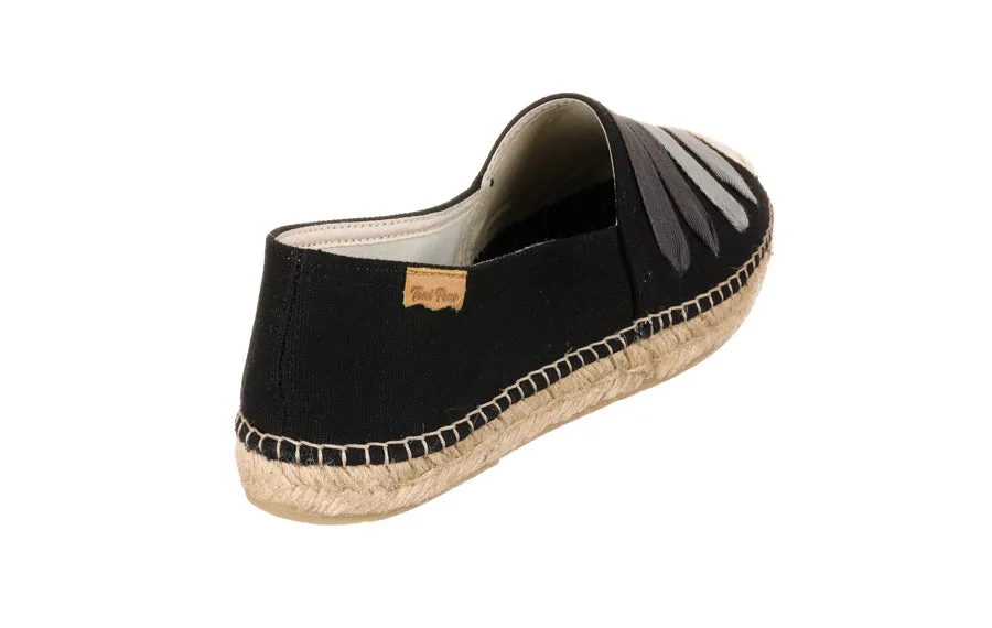 Ruffle Espadrilles Tp Laces Black