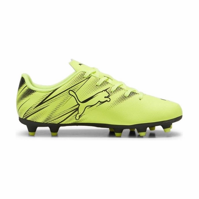 Stadio Soccer Cleats Review Puma Junior Attacanto FG/AG Football Boot Electric Lime/Puma Black