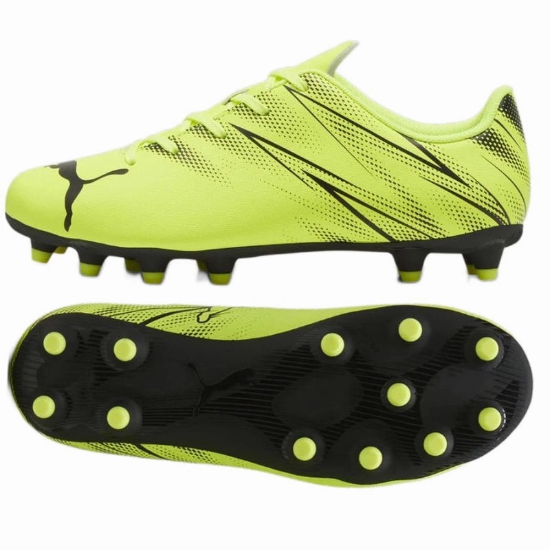 Mamba Soccer Cleats Puma Junior Attacanto FG/AG Football Boot Electric Lime/Puma Black