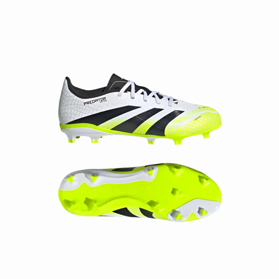 300 Dollar Soccer Cleats Adidas Junior Football Boot Predator League FG/MG Cloud White/Core Black/Lucid Lemon