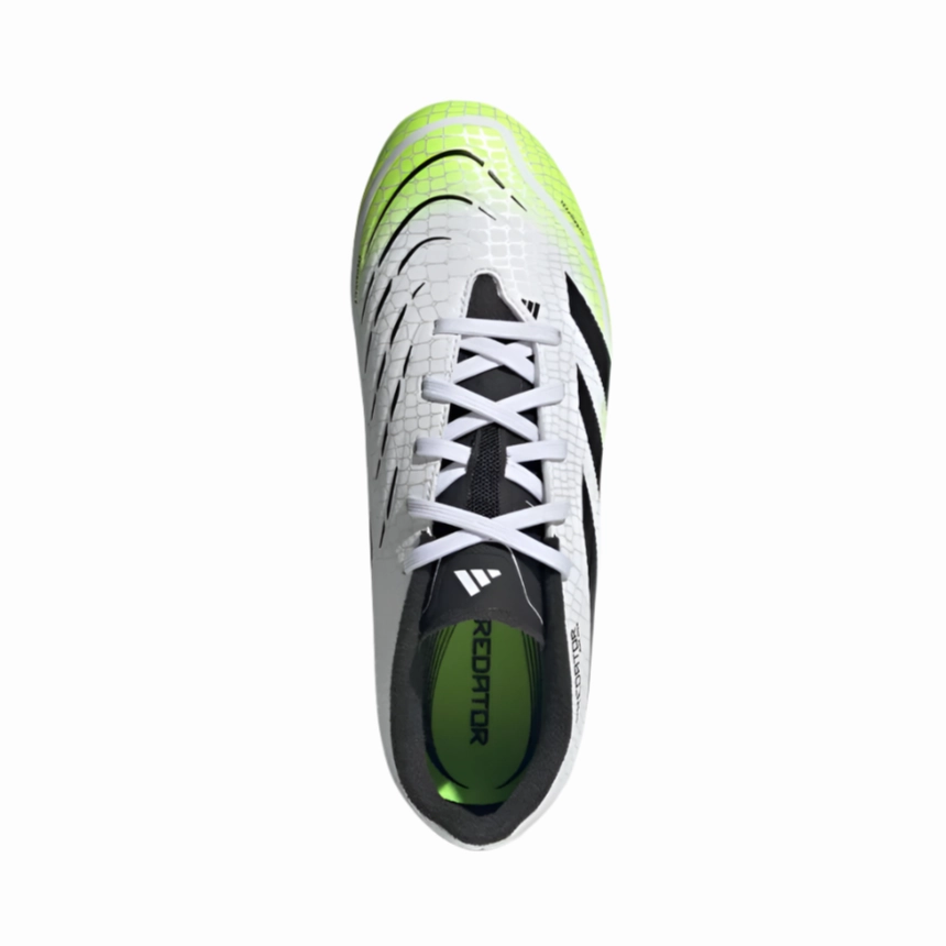Adidas Junior Football Boot Predator League FG/MG Cloud White/Core Black/Lucid Lemon Dicks Sporting Good Soccer Cleats