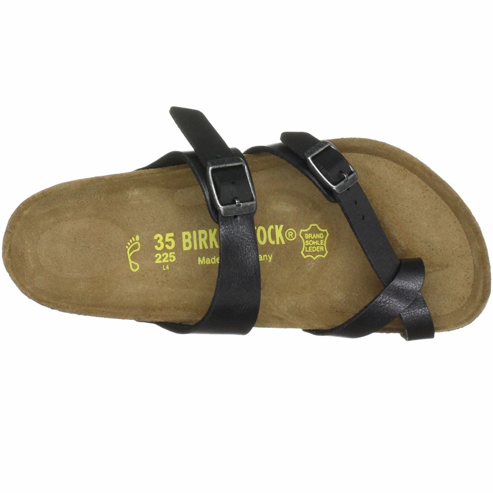 Birkenstock Mayari Birko-Flor Women's Toe Post Graceful Licorice Sandals Saint Laurent Monogram Leather Espadrilles