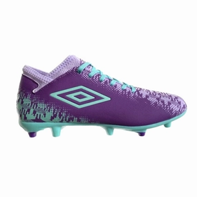 Umbro Kids Football Boot Formation II FG Amaranth Purple/Beach Glass/Violet Tulip Ronaldo Cr7 Soccer Cleats