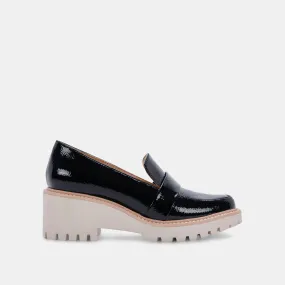 Horse Bit Loafers HENRI LOAFERS BLACK PATENT STELLA - re:vita