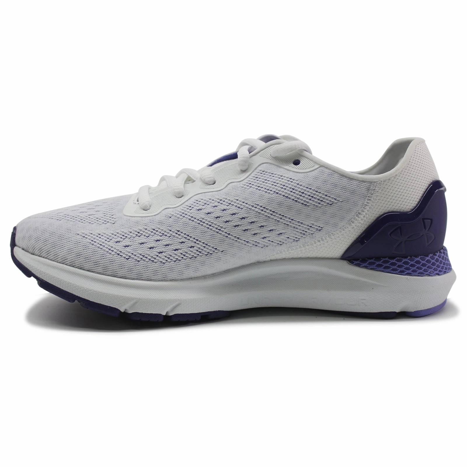 Under Armour HOVR Sonic 6 Textile Women's Low Top White Blue Trainers Run Race Shoes