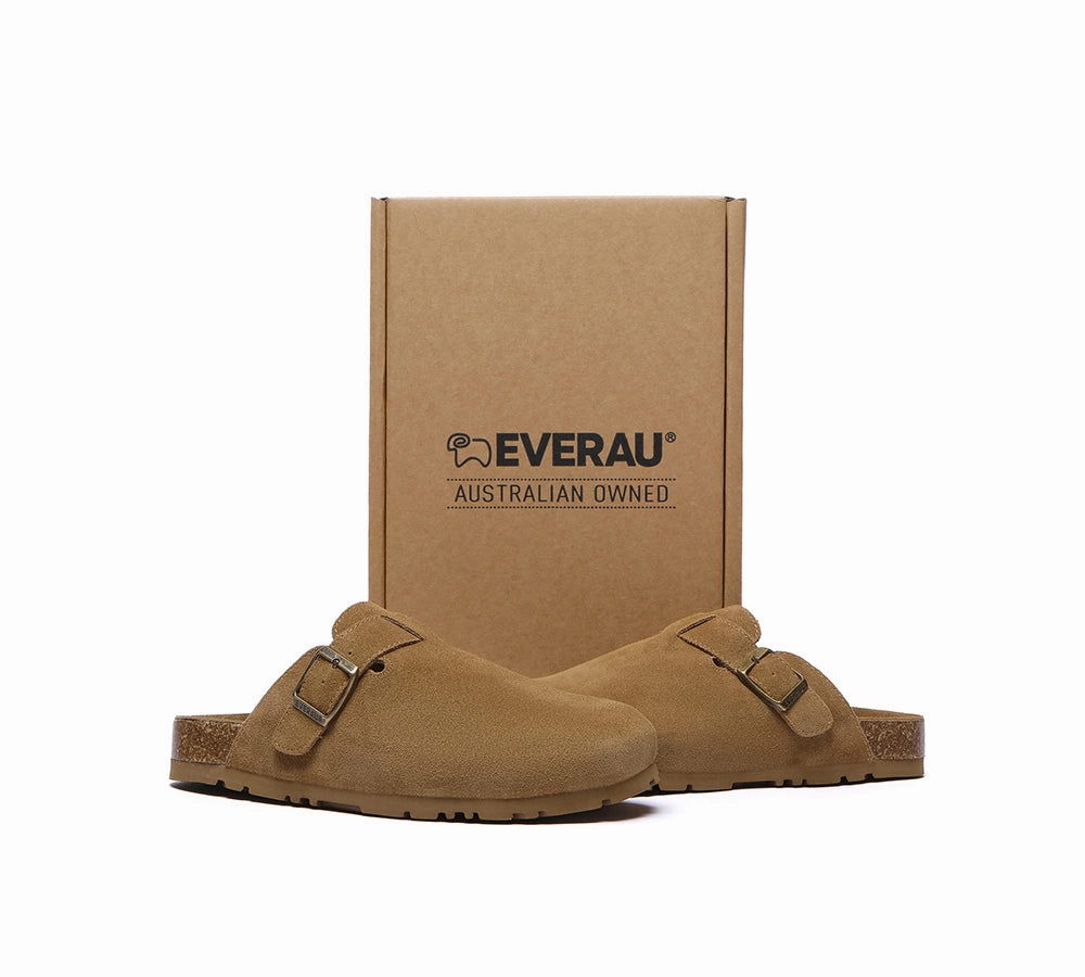 Unisex Adjustable Buckled Straps Slip-on Flat Sandal Slides Mason