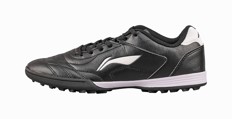 Good Quality Soccer Cleats Li Ning TF Turf Soccer Cleats for Men - Abrasion Resistant & Breathable for Artificial Grass Black