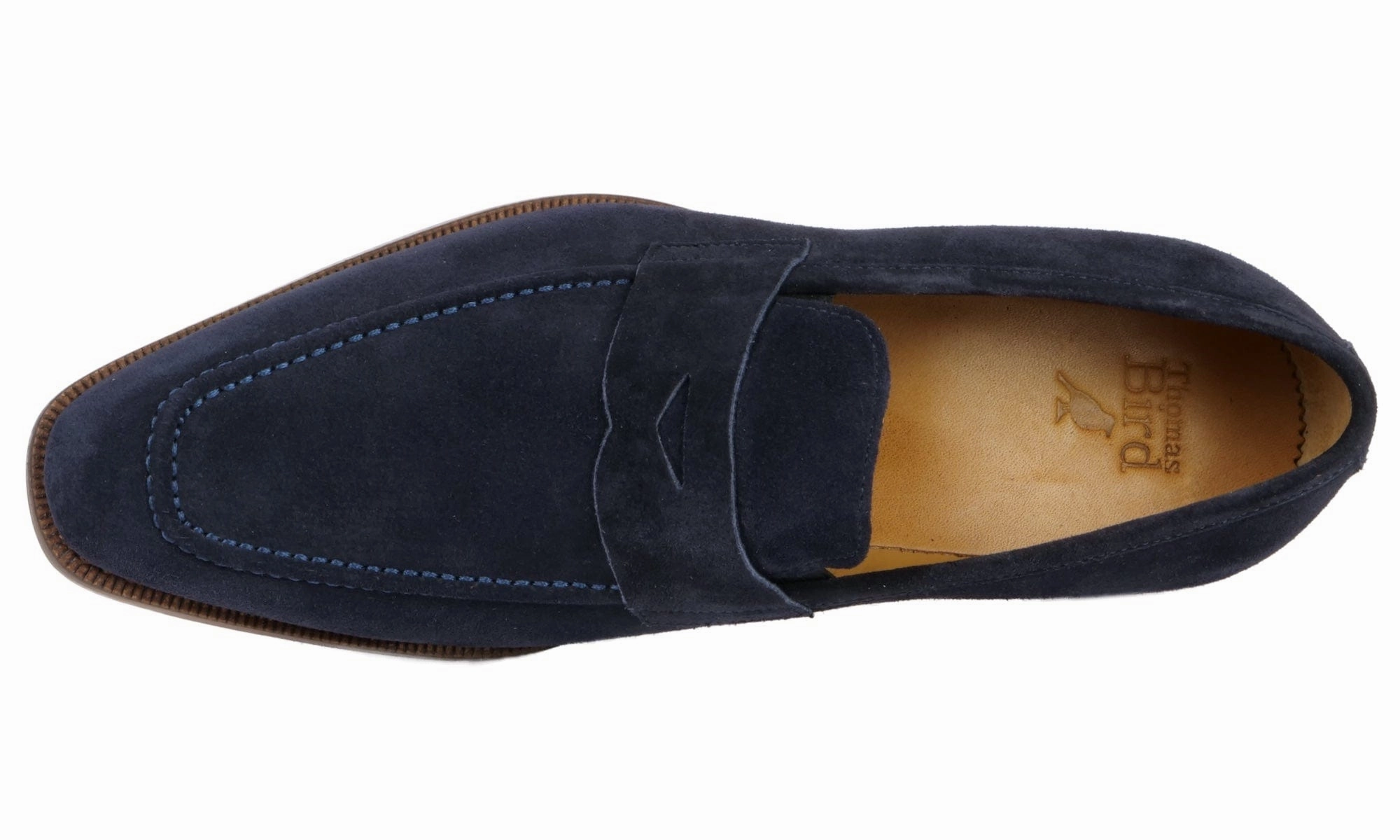 Hampton Penny Loafer Navy Blue Suede Carrera Loafers
